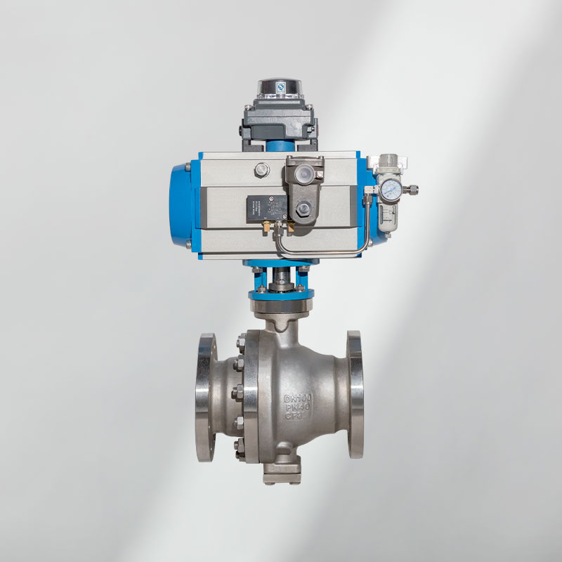 不銹鋼固定球閥(氣動)